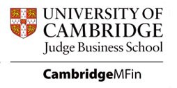 Logo of the Cambridge MFin, University of Cambridge Judge Business School.