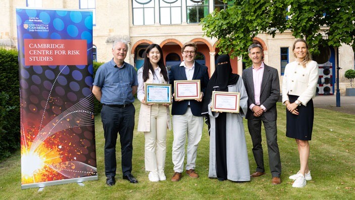 Winners of the Cambridge-McKinsey Risk Prize 2024.