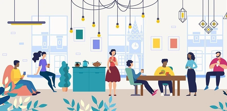 Illustration of workplace culture.