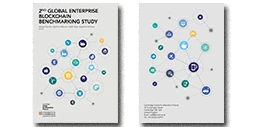 2nd Global Enterprise Blockchain Benchmarking Study report cover.