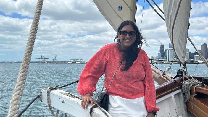 Namisha Jain sailing.