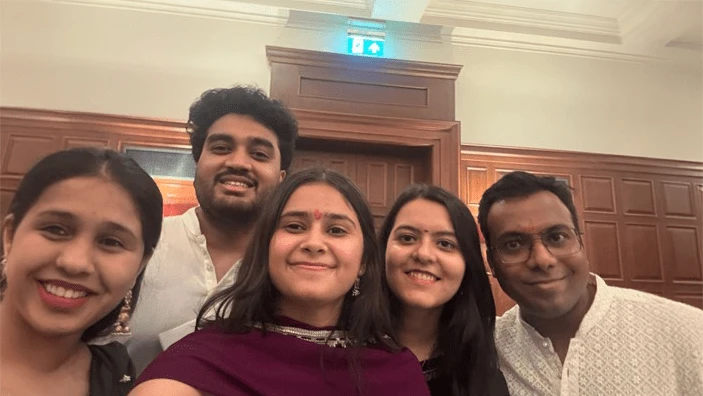 Aaryani Dogra with friends.