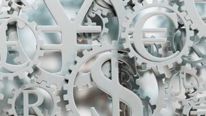 Cogs and currencies.