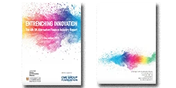 Entrenching Innovation: 4th UK Alternative Finance Industry Report cover.
