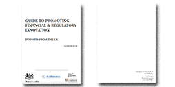 Guide to Promoting Financial & Regulatory Innovation (white paper) cover.