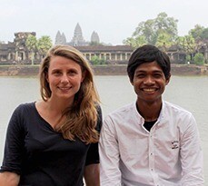 Georgina Hemmingway and Pheakdey Yon.