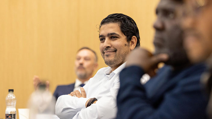 Participants listening attentively during an Executive Education session.