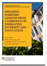 Breaking barriers: lessons from Cambridge on embracing diversity and innovation cover.
