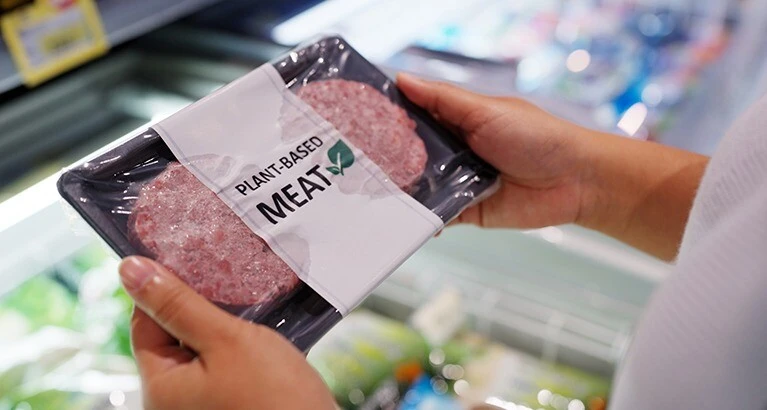 Plant-based meat substitute.