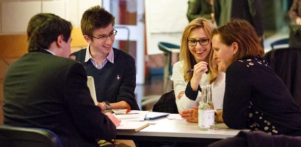 MST project team discuss their work with client