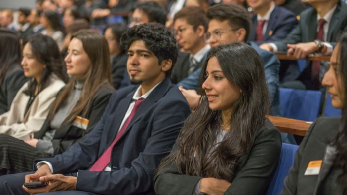 MBA students in class