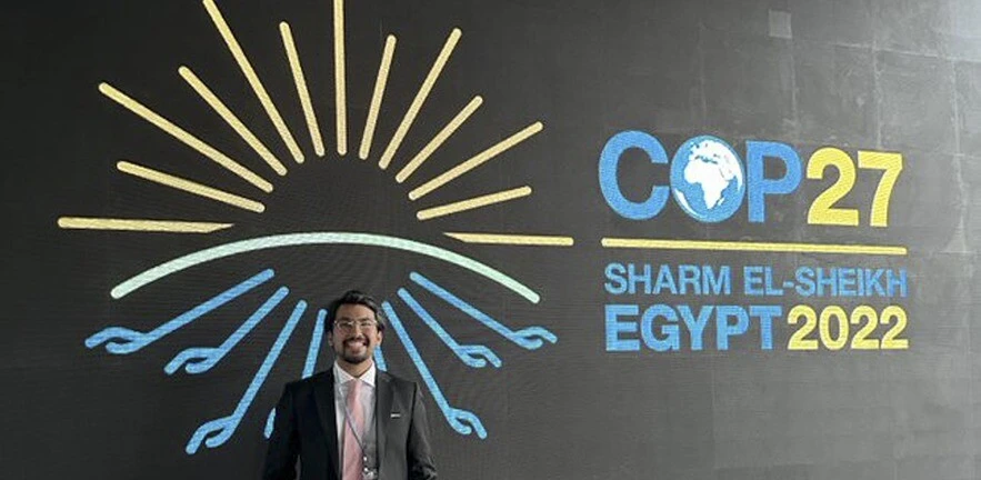 Andika Aufar Satria at COP27.