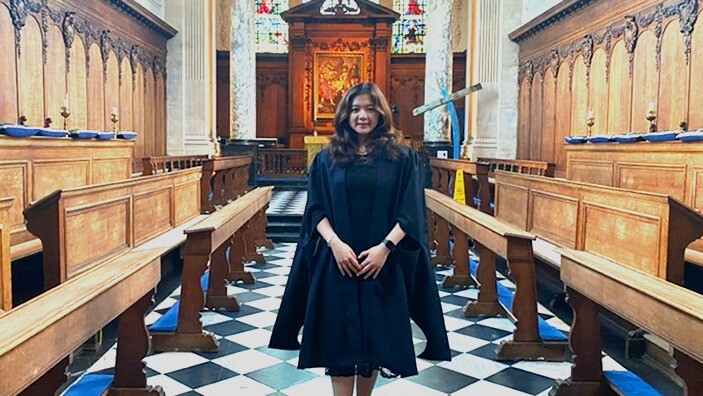 Sophie Feng at Pembroke Chapel.