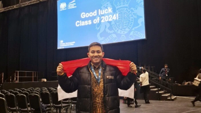 Bachrum Lubis attending a Chevening event.