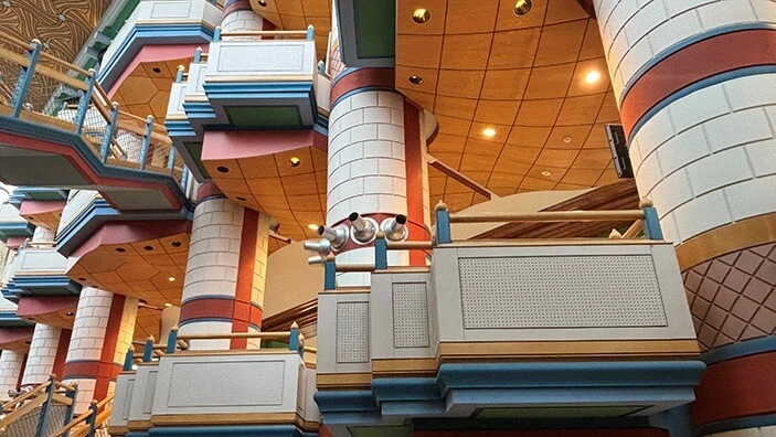 Opera boxes.