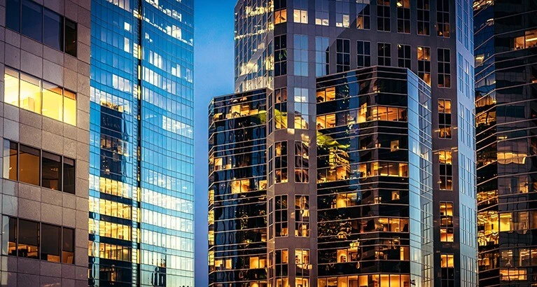 Sky scrapers.