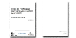 Guide to Promoting Financial & Regulatory Innovation (white paper) cover.