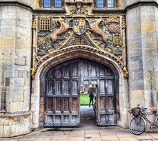 Christ's College gate.