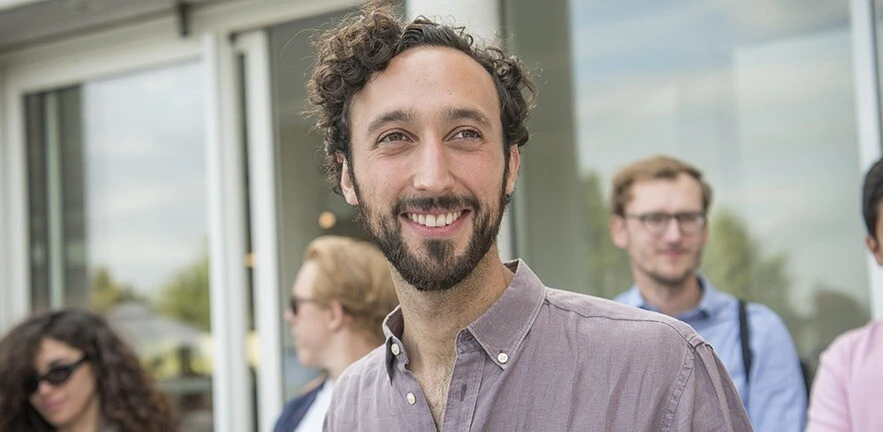 Smiling MBA student.