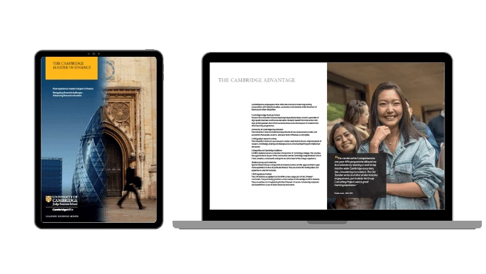 MFin brochure cover.