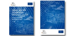 MSME Access to Digital Finance Study: in Selected EMDE Countries in Asia report cover.