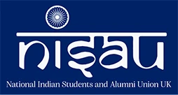 Logo: National Indian Students and Alumni Union UK (NISAU).