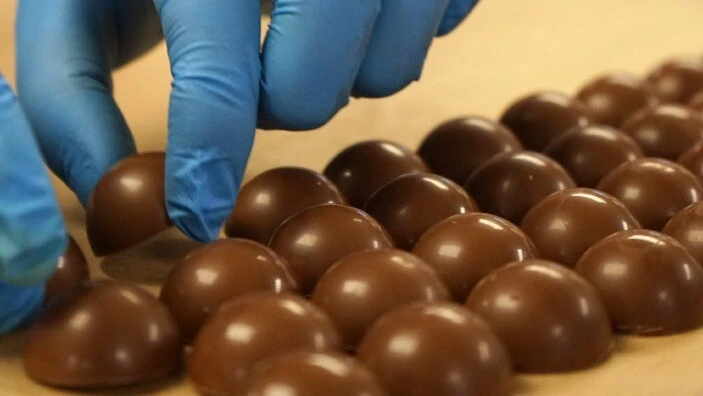 Harry Specters chocolates being made.