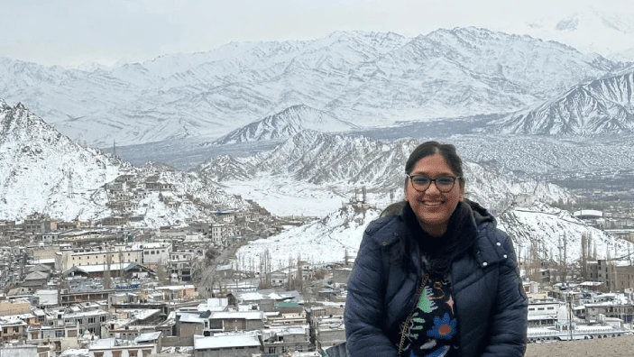 Namisha Jain in the Himalayas.