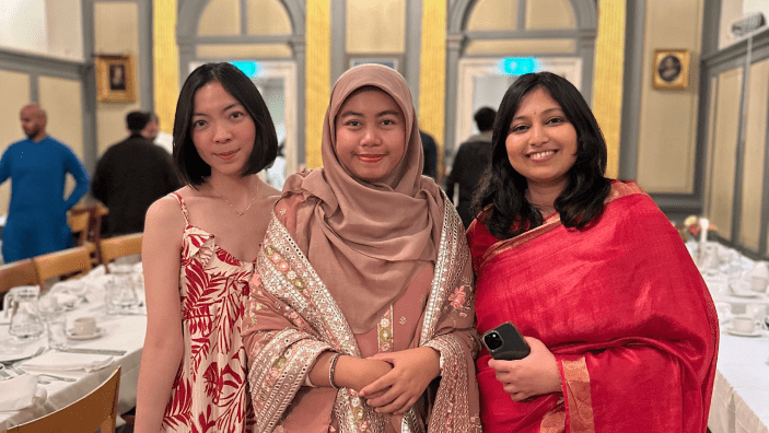 Nita Wakan attending the 2024 Diwali celebrations at Jesus College.