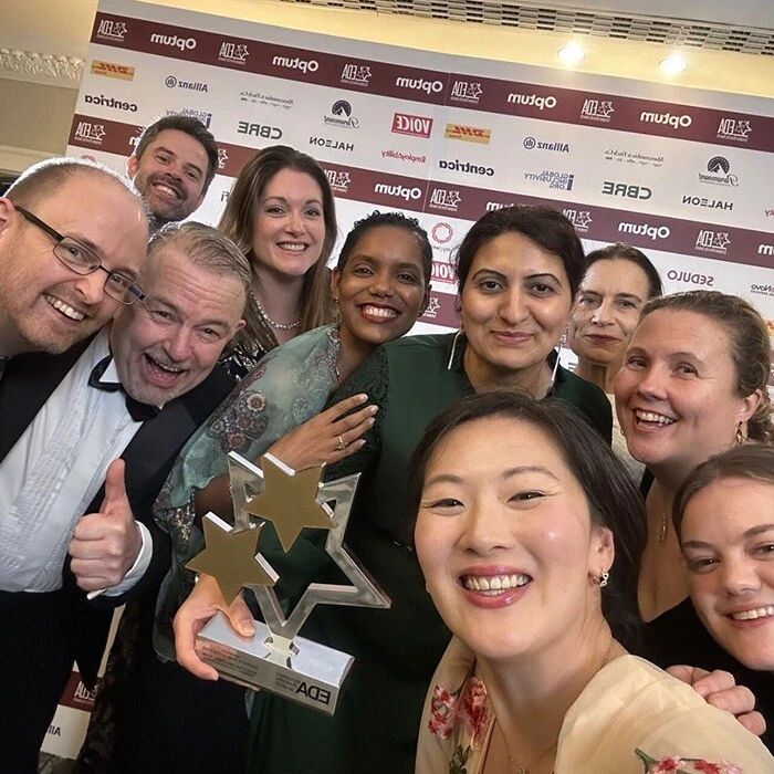 The Executive MBA (EMBA) team at Cambridge Judge Business School was named Diversity Team of the Year at the 2025 European Diversity Awards.