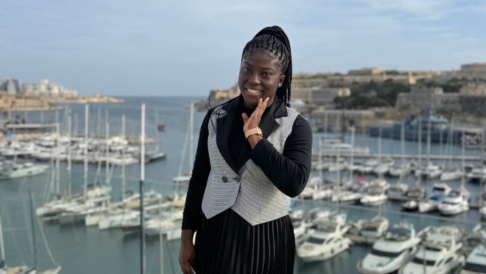 Michelle Twuamasi in Malta.