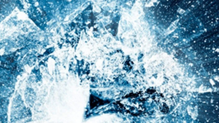 Abstract image depicting shattered ice.