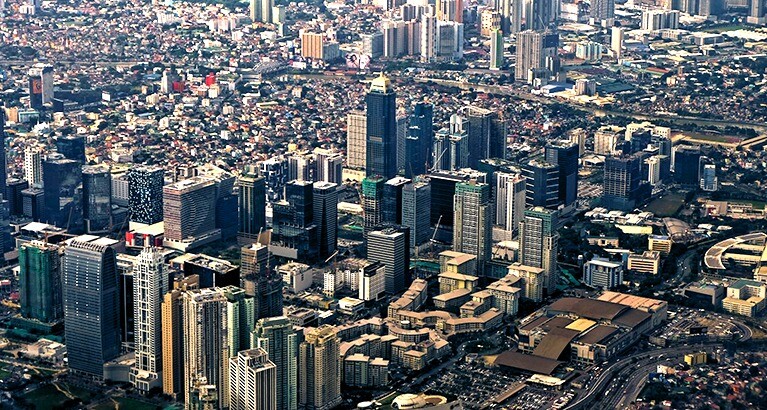 APAC aerial photography cityscape.