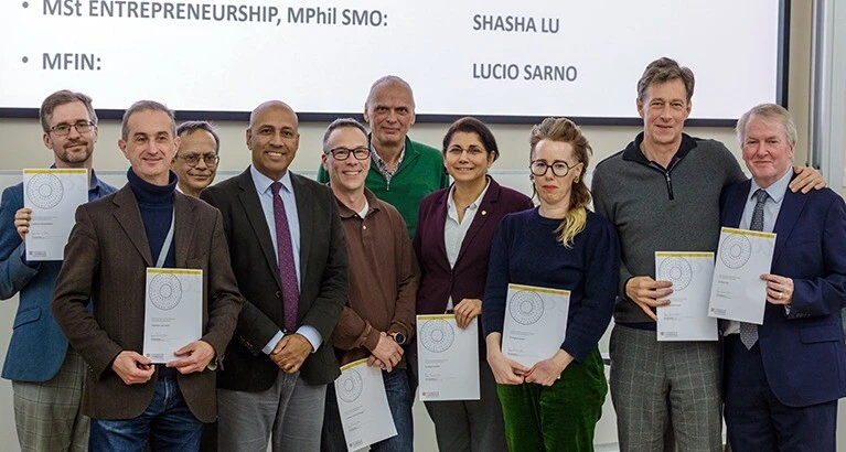 Recipients of the 2025 Cambridge Judge Excellence in Teaching Awards.