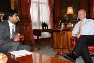 Gopal Rao meets William Hague.