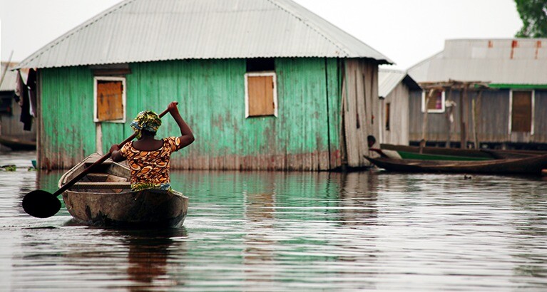Flooding in Benin.