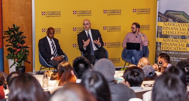 Fed Governor Stephen Miran and former Fed Vice Chair Roger Ferguson speak at a fireside chat.