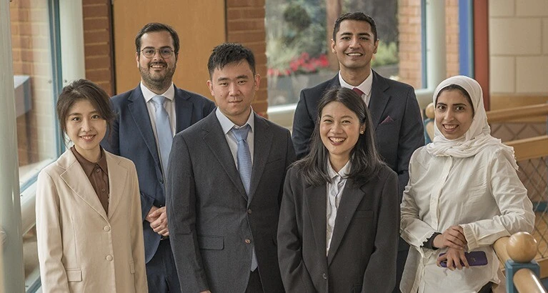 Group of MBA scholars.