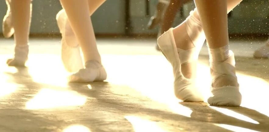 Close up of three ballerina
