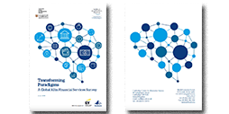 Transforming Paradigms – A Global AI in Financial Services Survey report cover.