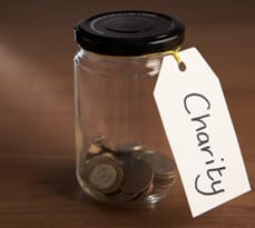 Coins in a jam jar