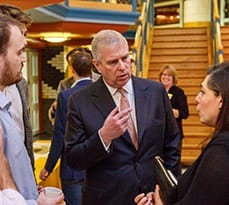 Duke of York at Entrepreneurship Centre launch