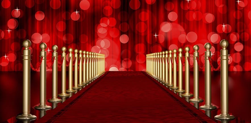 the red carpet