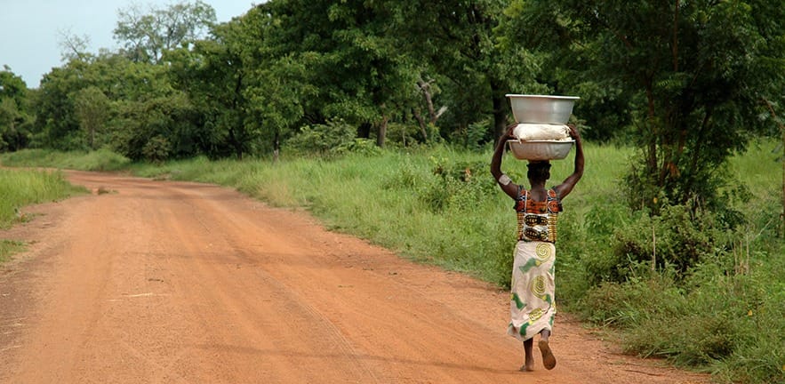 African Road - Woman & Water