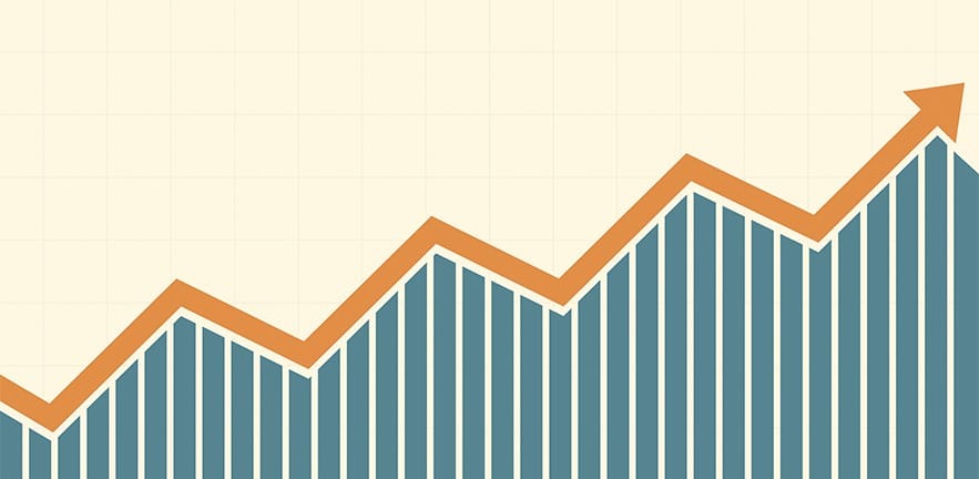 Illustration of a line chart.