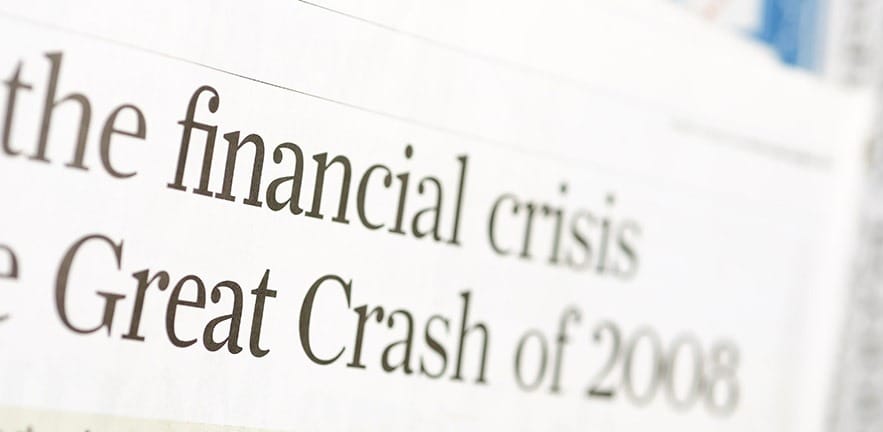 Newspaper headlines - financial crisis on 2008