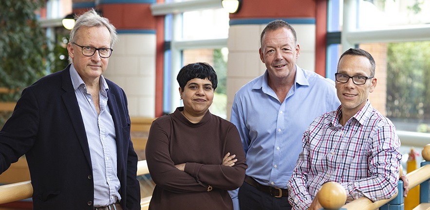 L-R: Michael Kitson, Sucheta Nadkarni, Simon Stockley, Jeremy Hutchison-Krupat