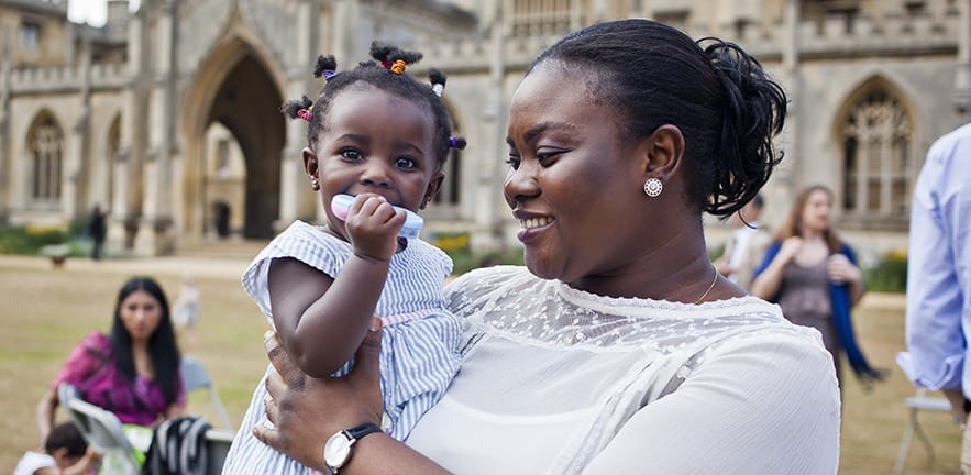 Cambridge MBA mother and child