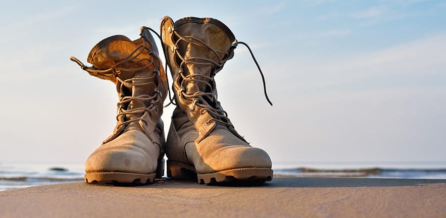 2018 News: Boot repair on military base.