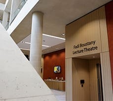 Fadi Boustany lecture theatre, Simon Sainsbury Centre, Cambridge Judge Business School